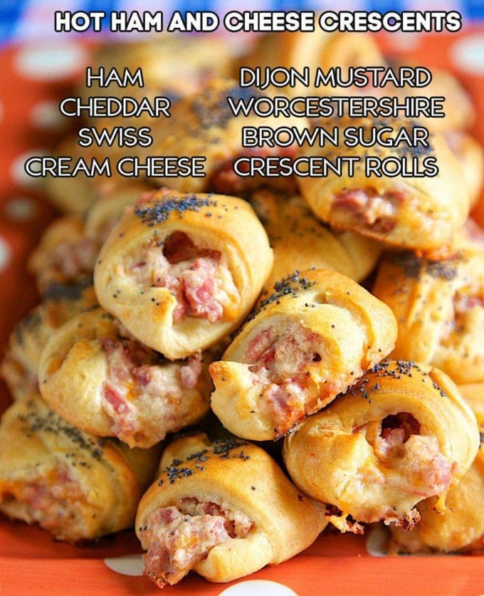 Hot Ham and Cheese Crescents
