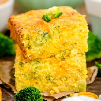 Broccoli Cheese Cornbread feature