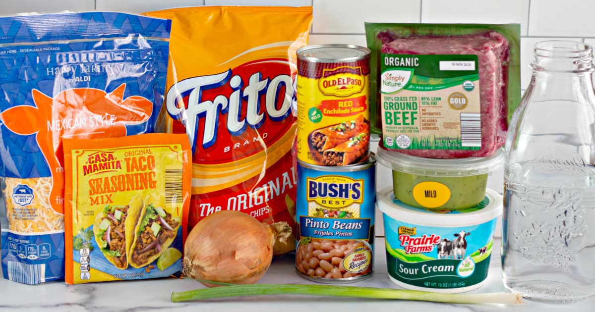 You'll love this Easy Frito Pie Recipe for a family-friendly dinner in a snap! Frito Pie ingredients