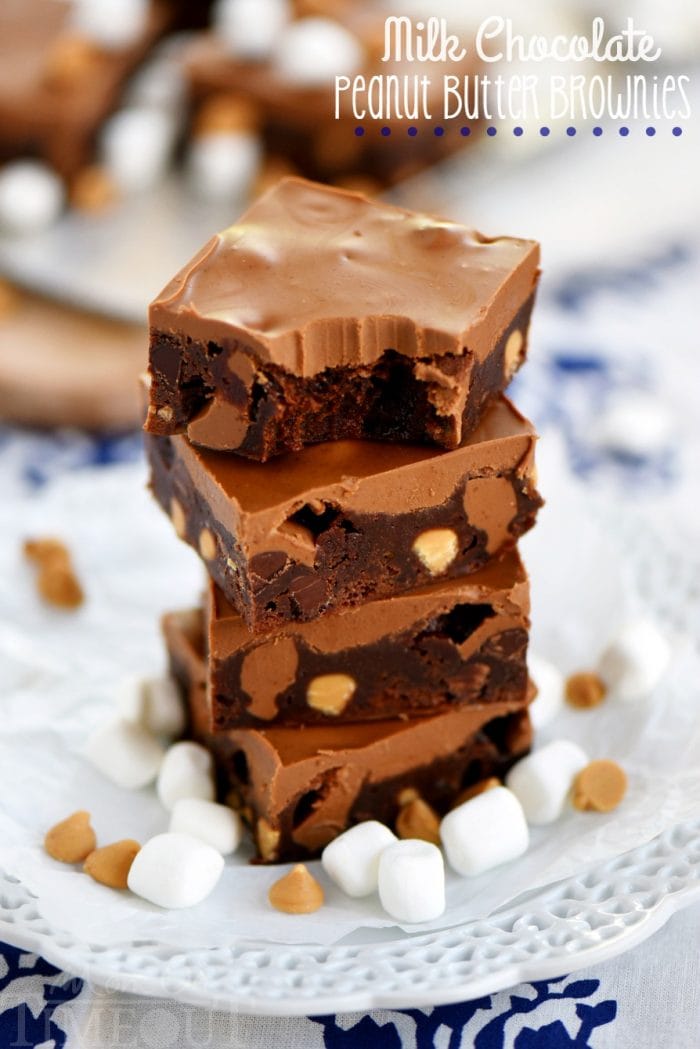 Milk Chocolate Peanut Butter Brownies