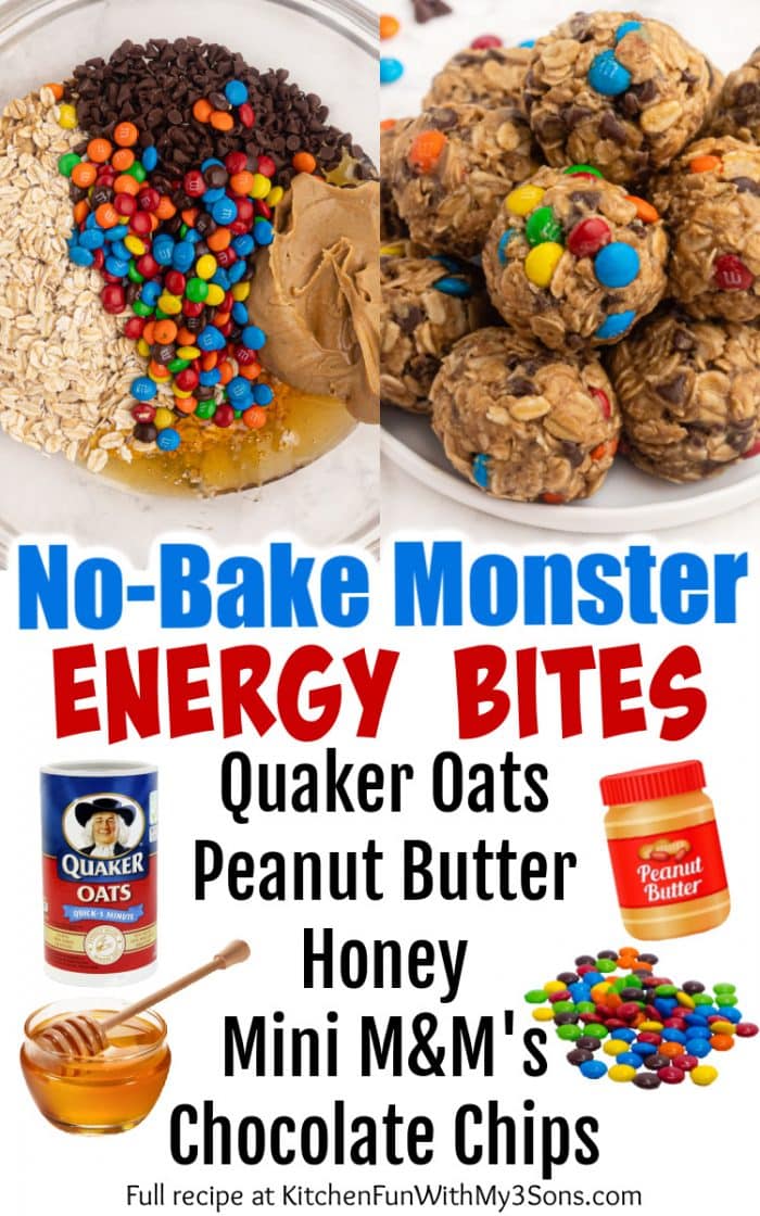 No-Bake Monster Energy Bites