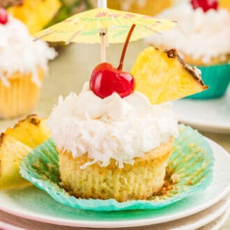 Pina Colada Cupcakes feature