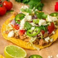 Homemade Tostada Recipe feature